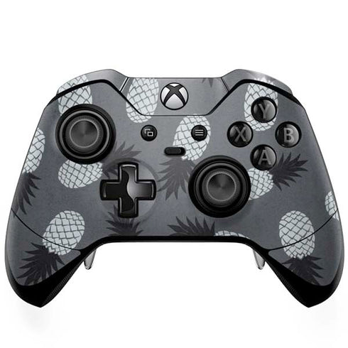 Black and White Pineapples Xbox One Elite Controller Skin