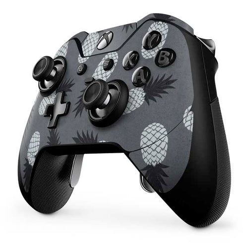 Black and White Pineapples Xbox One Elite Controller Skin