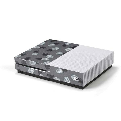 Black and White Pineapples Xbox One S Console Skin