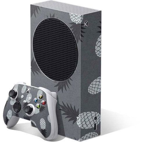 Black and White Pineapples Xbox Series S Skins