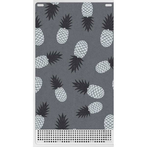 Black and White Pineapples Xbox Series S Skins