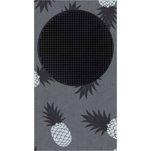Black and White Pineapples Xbox Series S Console Skin