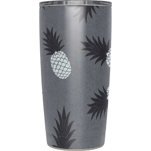 Black and White Pineapples Yeti 20oz Tumbler Skin