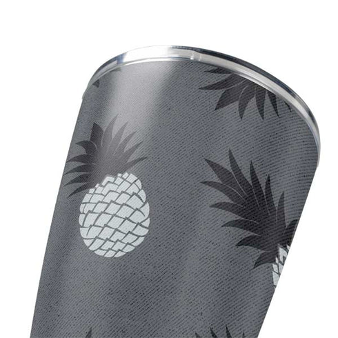Black and White Pineapples Yeti 20oz Tumbler Skin