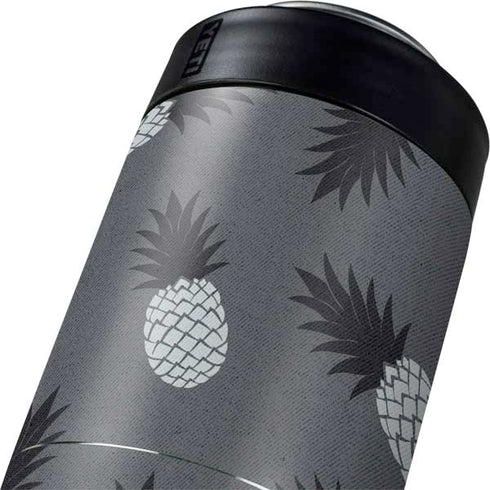 Black and White Pineapples Yeti Colster Can Insulator Skin
