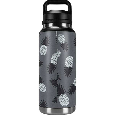 Black and White Pineapples YETI Rambler 36oz Bottle Skin