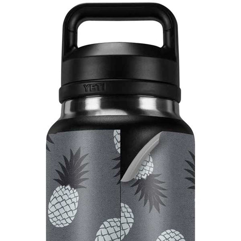 Black and White Pineapples YETI Rambler 36oz Bottle Skin