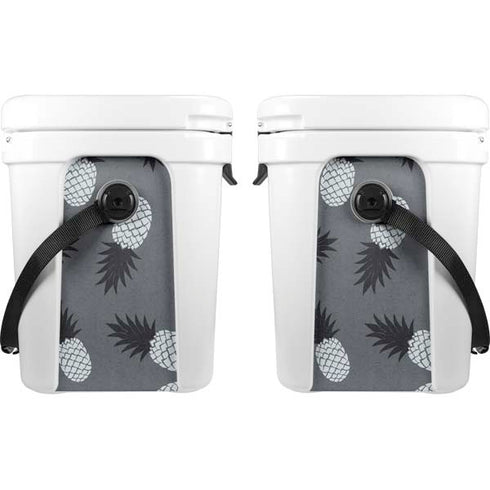 Black and White Pineapples YETI Roadie 24 Hard Cooler Skin