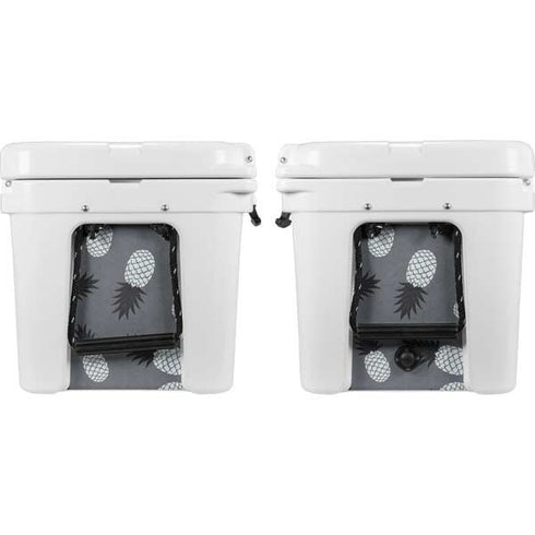 Black and White Pineapples YETI Tundra 45 Hard Cooler Skin