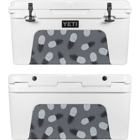 Black and White Pineapples YETI Tundra 65 Hard Cooler Skin
