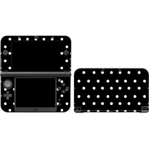 Black and White Polka Dots 3DS XL 2015 Skin