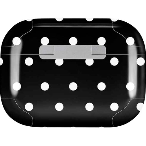 Black and White Polka Dots AirPods Pro 2nd Gen Skin