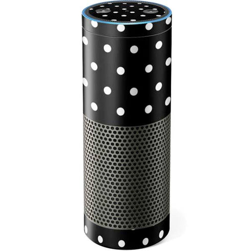 Black and White Polka Dots Amazon Echo Skin