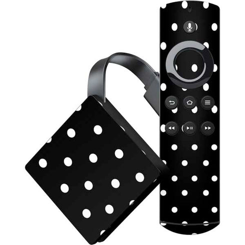 Black and White Polka Dots Amazon Fire TV Skin