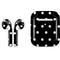 Black and White Polka Dots Apple AirPods 2 Skin