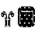 Black and White Polka Dots Apple AirPods 2 Skin