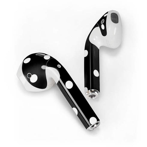 Black and White Polka Dots Apple AirPods 2 Skin