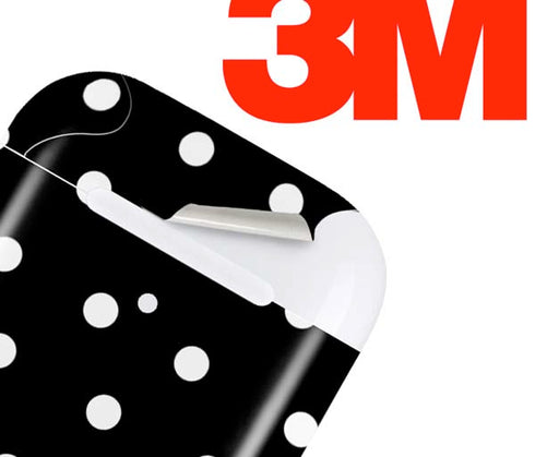 Black and White Polka Dots Apple AirPods 2 Skin
