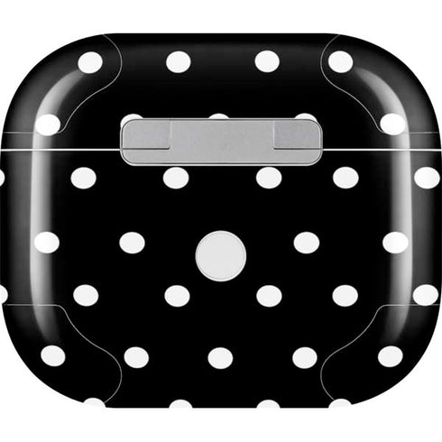 Black and White Polka Dots Apple AirPods (3rd Gen 2021) Skin