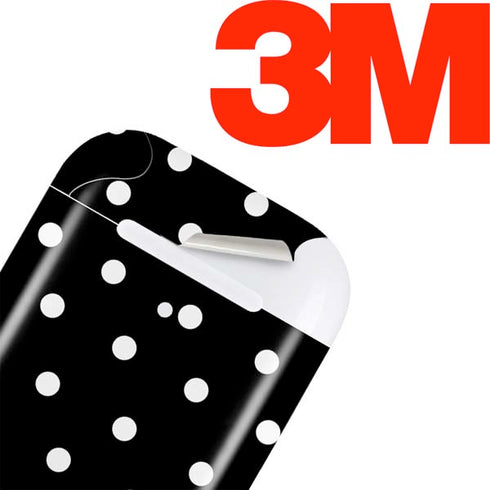 Black and White Polka Dots Apple AirPods Skin