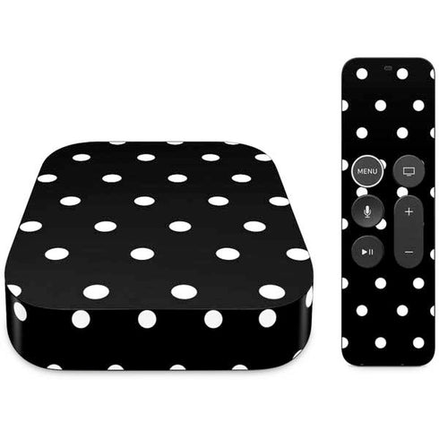 Black and White Polka Dots Apple TV Skin