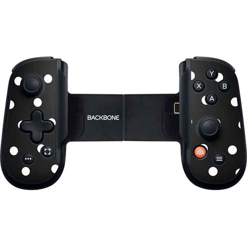 Black and White Polka Dots Backbone One for iPhone Game Controller Skin