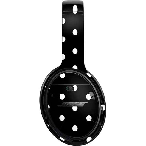 Black and White Polka Dots Bose QuietComfort 35 Headphones Skin