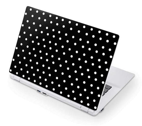 Black and White Polka Dots Acer Chromebook Skin