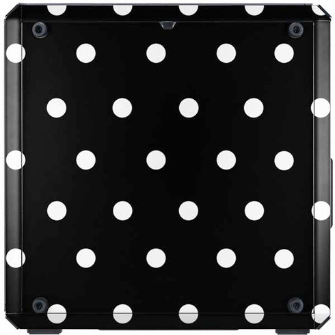 Black and White Polka Dots Cooler Master MasterBox Q300L Mini Tower Skin