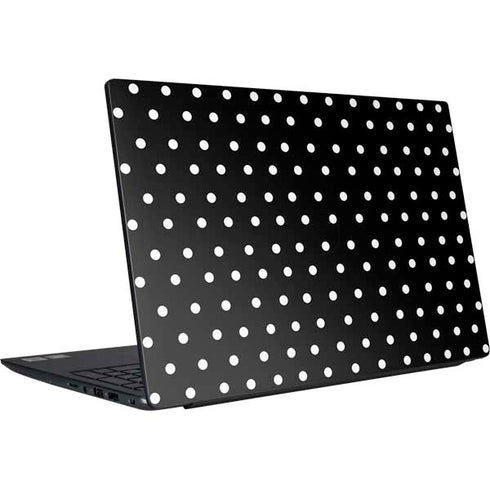 Black and White Polka Dots Dell Vostro Skin