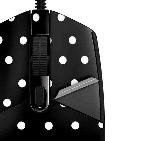 Black and White Polka Dots G203 Prodigy RGB Wired Gaming Mouse Skin