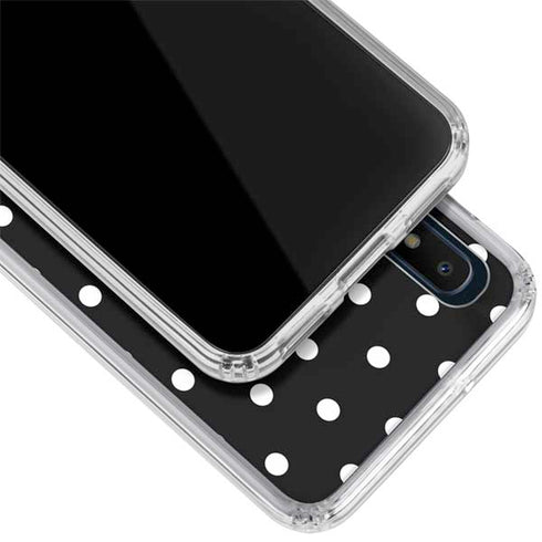 Black and White Polka Dots Galaxy A10e Clear Case