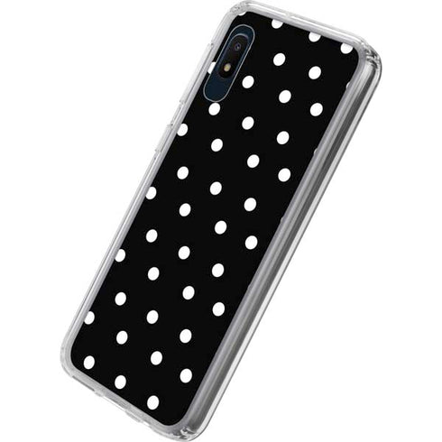 Black and White Polka Dots Galaxy A10e Clear Case
