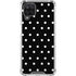 Black and White Polka Dots Galaxy A12 Clear Case