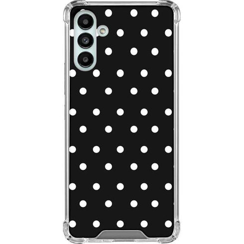 Black and White Polka Dots Galaxy A13 5G Clear Case