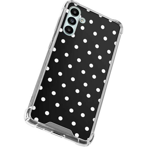 Black and White Polka Dots Galaxy A13 5G Clear Case