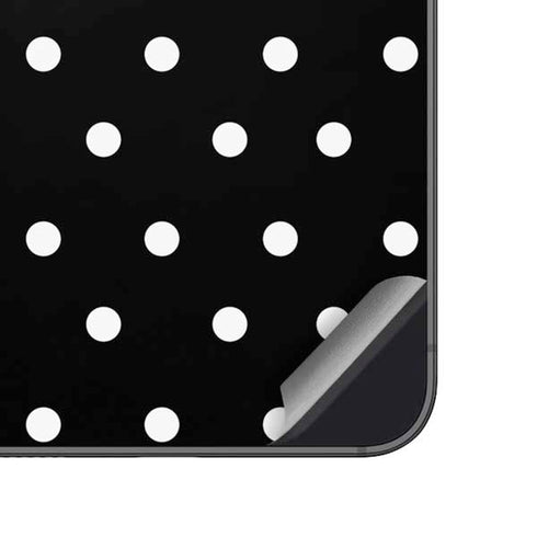 Black and White Polka Dots Galaxy A14 5G Skin