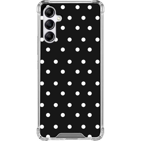 Black and White Polka Dots Galaxy A15 5G Clear Case