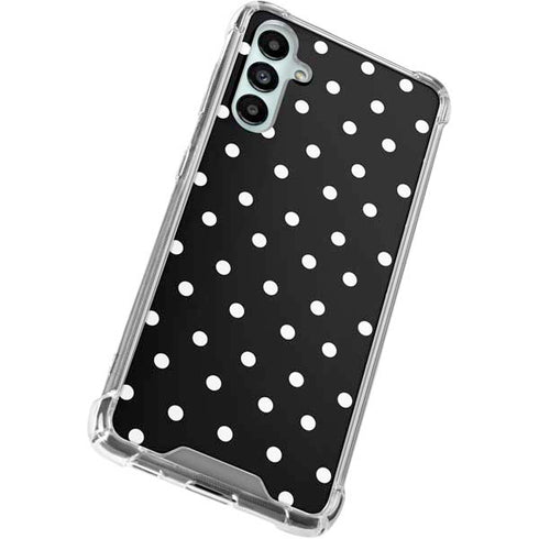 Black and White Polka Dots Galaxy A15 5G Clear Case