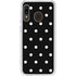 Black and White Polka Dots Galaxy A20 Clear Case