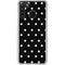 Black and White Polka Dots Galaxy A21 Clear Case