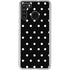 Black and White Polka Dots Galaxy A21 Clear Case