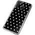 Black and White Polka Dots Galaxy A21 Clear Case