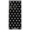 Black and White Polka Dots Galaxy A30 Clear Case