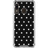 Black and White Polka Dots Galaxy A30 Clear Case