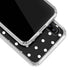 Black and White Polka Dots Galaxy A30 Clear Case