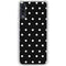 Black and White Polka Dots Galaxy A50 Clear Case