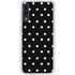 Black and White Polka Dots Galaxy A50 Clear Case