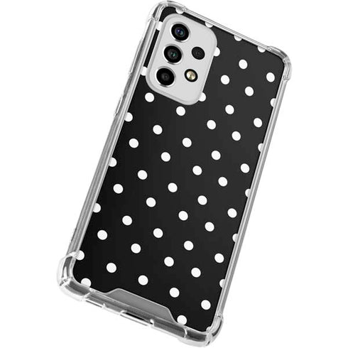Black and White Polka Dots Galaxy A53 5G Clear Case
