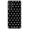 Black and White Polka Dots Galaxy A54 5G Clear Case